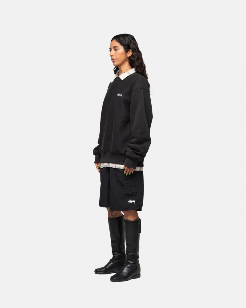 Stussy Water Kort Stock - Unisex Shorts Trunks Zwart | NLJZR90171