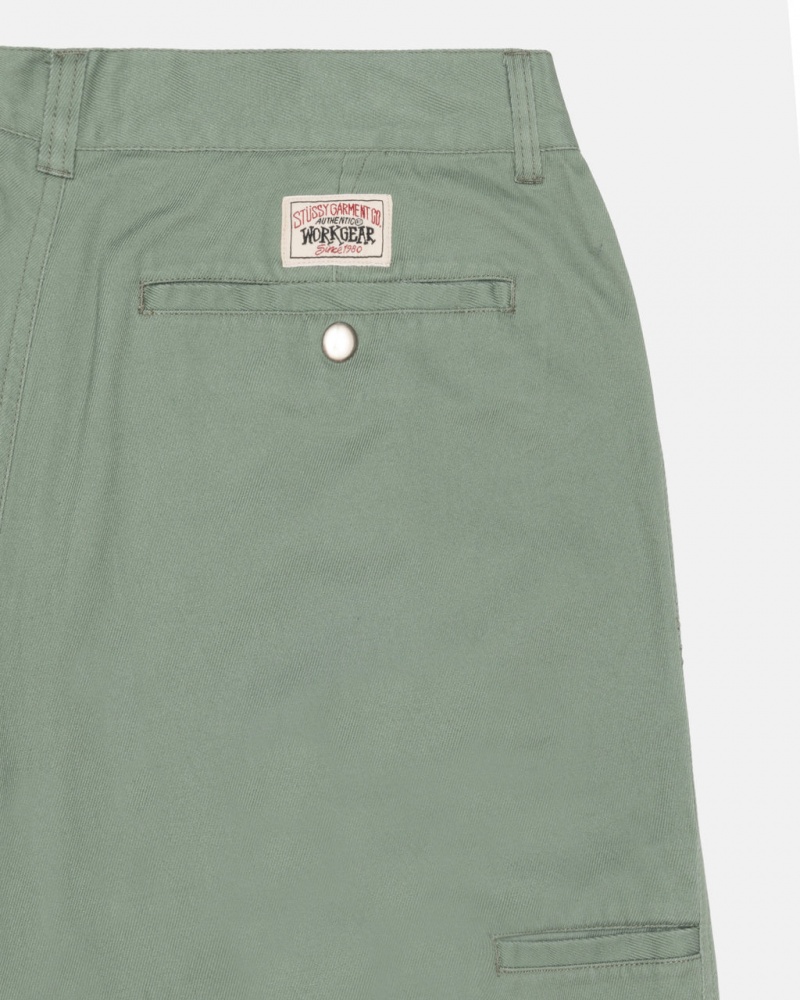 Stussy Workgear Trouser Twill - Unisex Pants Groen | QNLWA16926