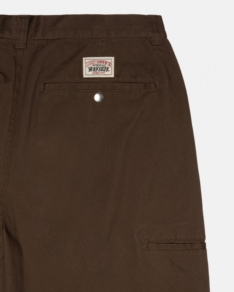 Stussy Workgear Trouser Twill - Unisex Pants Bruin | MNLHR75711